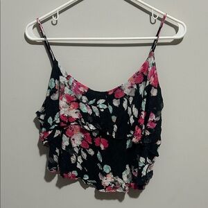Aeropostale Floral Print Crop Top